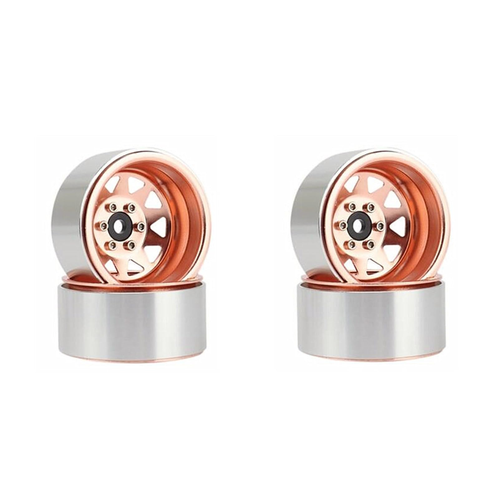 Cerchioni per Auto telecomandati da 1, 9 Pollici, 4, 5 Slot, Parte modificata in Metallo per Camion da Arrampicata per Auto a, Forniture Decorative, Controllo cingolato, Ruota in Metallo