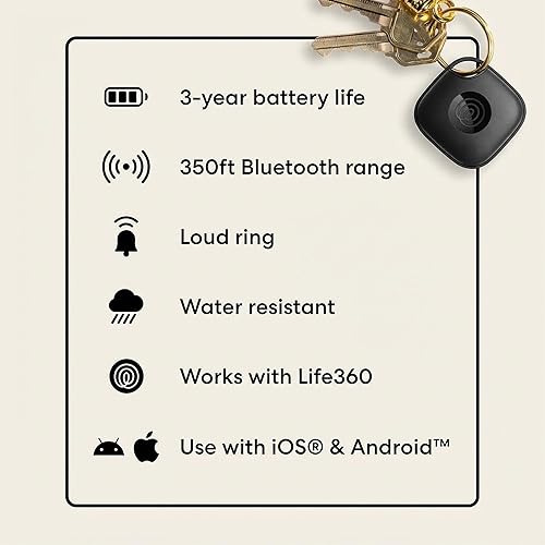 Miniatura 7 de Tile by Life360 Essentials - Rastreadores Bluetooth y localizadores de artículos para llaves, billeteras, controles remotos y más; encuentra