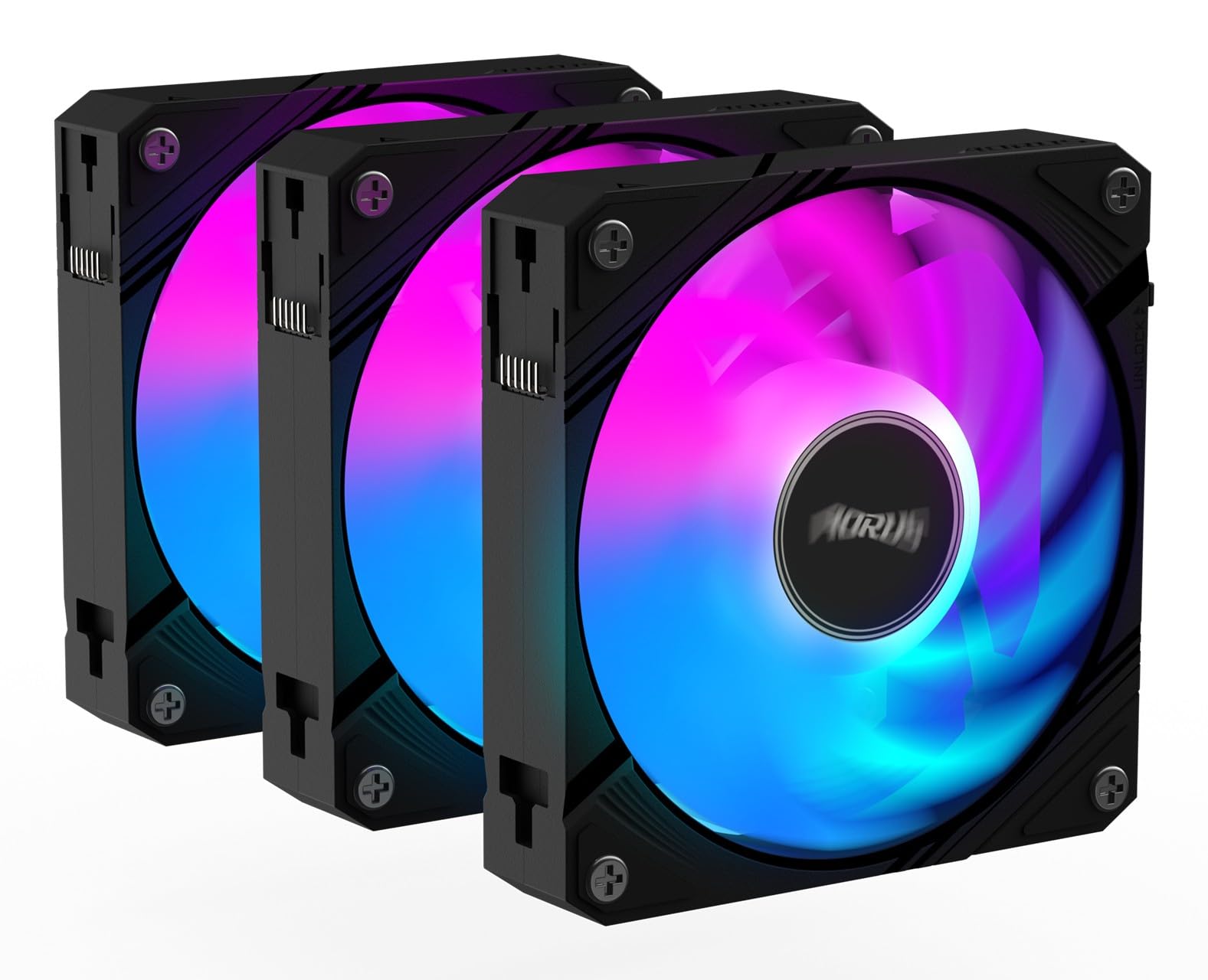 GIGABYTE ECFAN1203 Refroidisseur PC 120 mm | Débit d'air élevé et fonctionnement silencieux | Roulement à douille durable | Compatible avec les fentes de ventilateur standard de