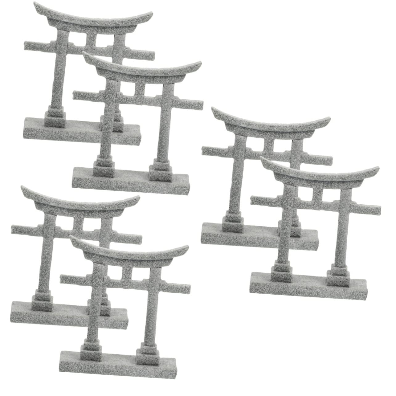 BESPORTBLE 6piezas Decoración De Acuario Miniatura De Estilo Japonés De Puerta Torii Accesorios para Peceras Adornos para Paisajes De Jardín Elemento para Crear Naturales Acuarios