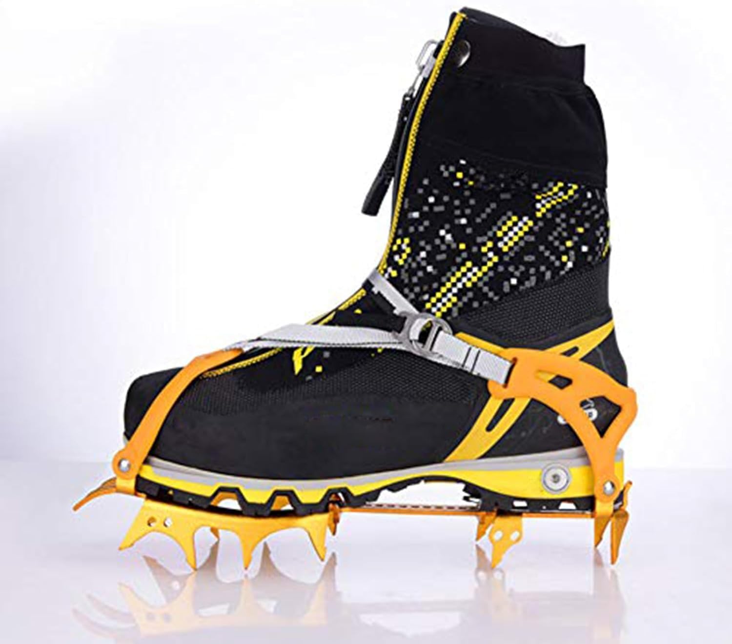 Spikes per scarpe invernali, picchetti per scarpe, stivali antiscivolo per escursioni, passeggiate e jogging, invernali, punte rinforzate in acciaio inox, ramponi da trekking, scarpe da montagna