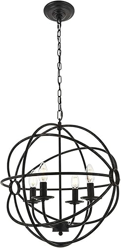 Living District Octavia - Colgante de 4 marrón oscuro claro