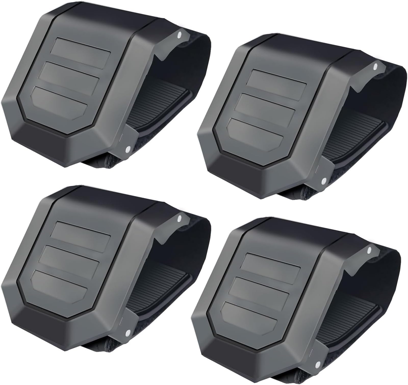 THE WHITE SHOP 4PCS UTV Windshield Clamps- Adjustable Universal Windshield Clamp Strap Kit Compatible