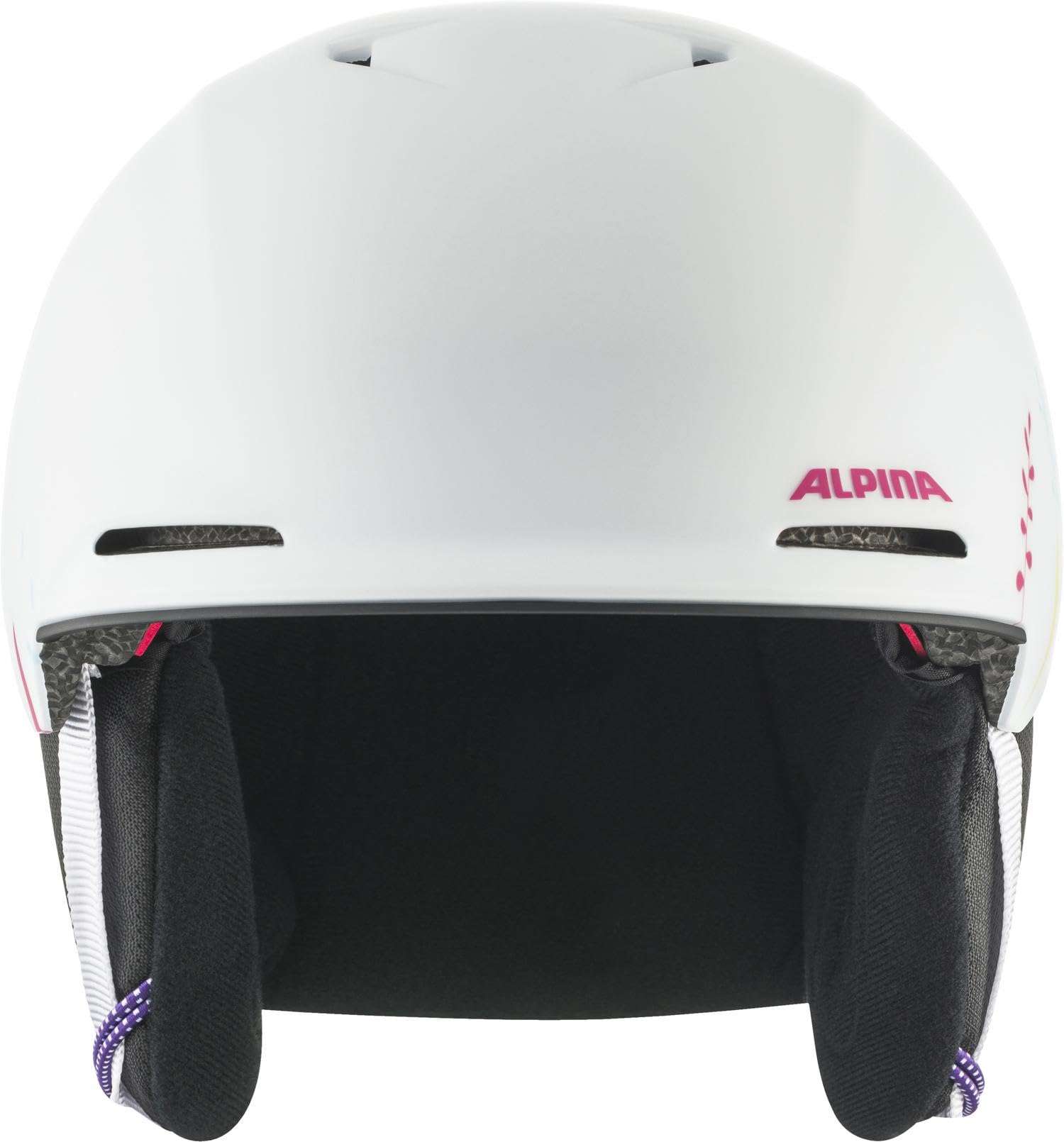 ALPINA Brix Jr Casque de Ski Jeunesse Unisexe, Blanc/Graphique Mat, 48-52