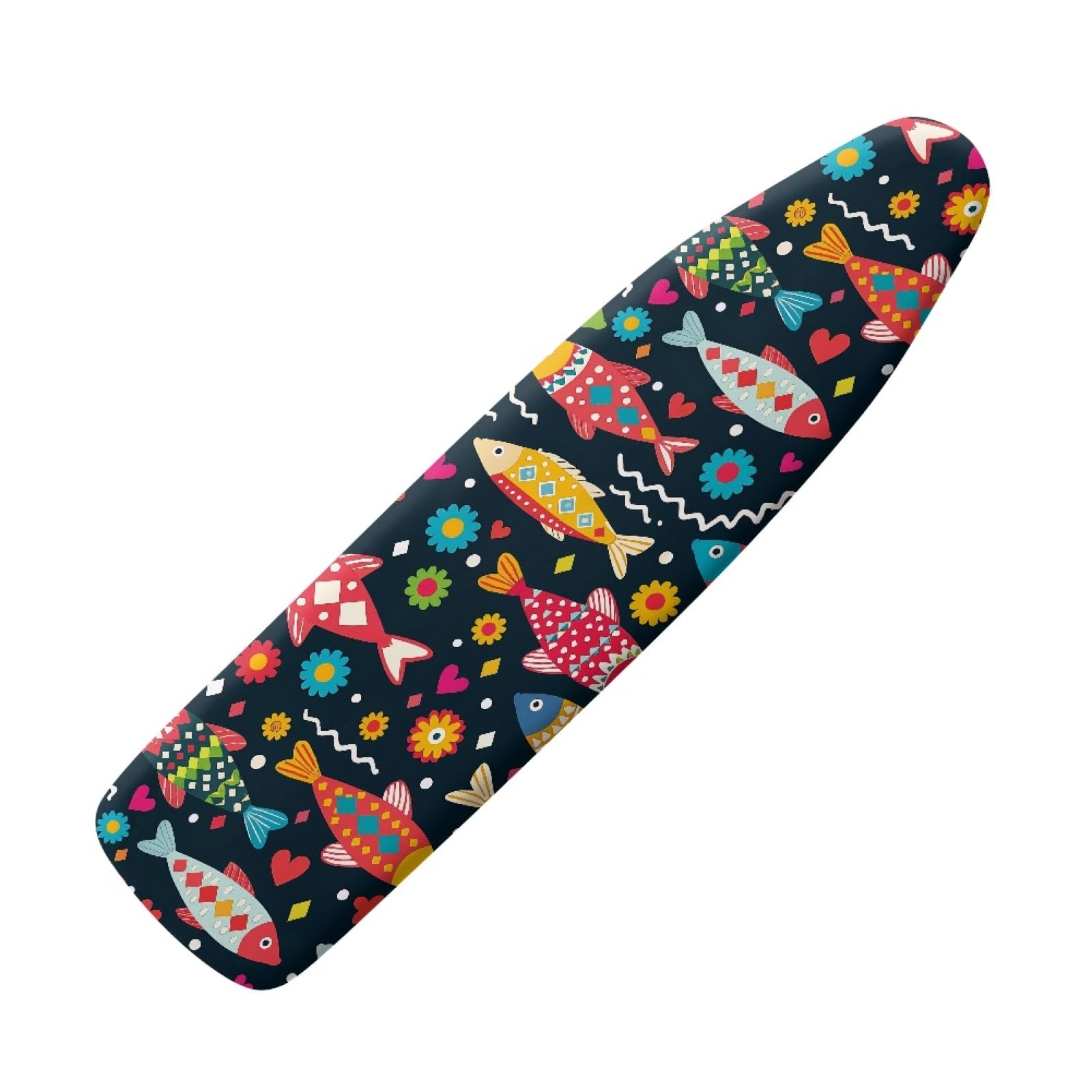Elasticated Ironing Board Covers 125 X 45 Red Fish Universal iron board covers and Padding,Adjustable Fastener,Durable,Washable,Easy to Install,Slip-resistant and heat-resistan