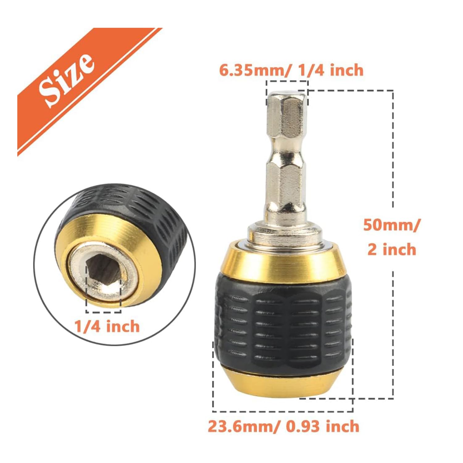 Manyetik Mıknatıslı Speed Bits Uç Tutucu 1/4" Matkap Uyumlu Pratik Sök Tak Hızlı Bilyalı Emniyetli