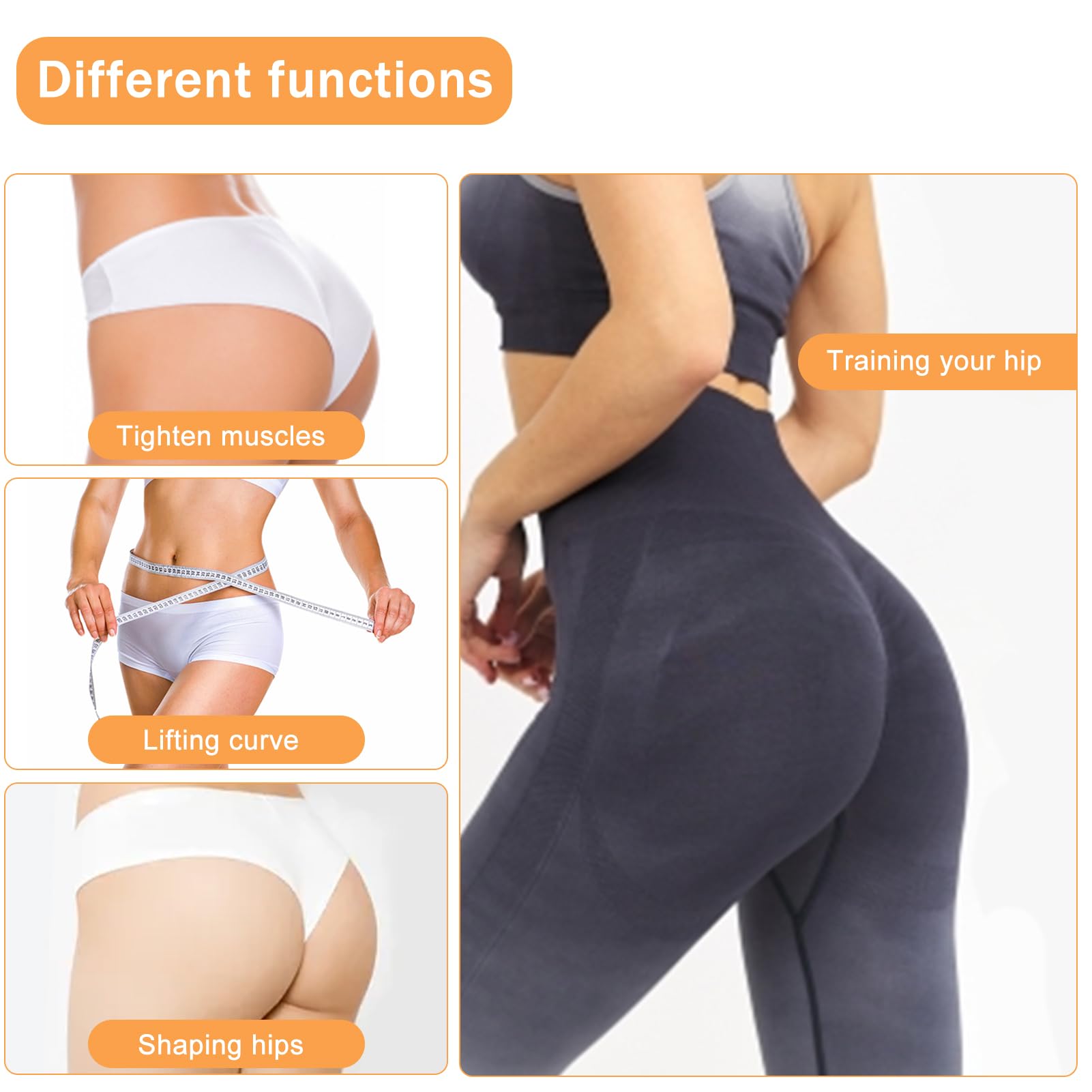 Ceinture Abdominale Electrostimulation,Entraîneur électrique de Hanches, EMS HIPS Trainer,Entraîneur de Fesses électrique,Levage/Mise en Forme/Cadeaux