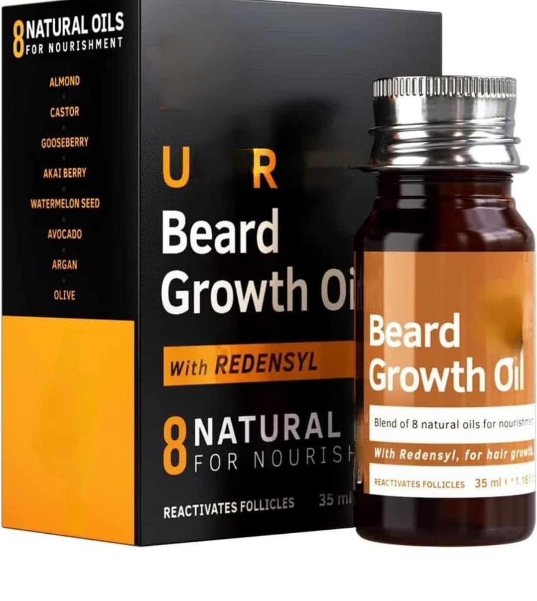U.A.Beard Growth Oil - 35ml - More Beard Growth, With Redensyl, 8 Natural Oils including Jojoba Oil, Vitamin E, Nourishment & Strengthening, No Harmful Chemicals (B0DH3758Z1) Amazon Price History, Amazon Price Tracker
