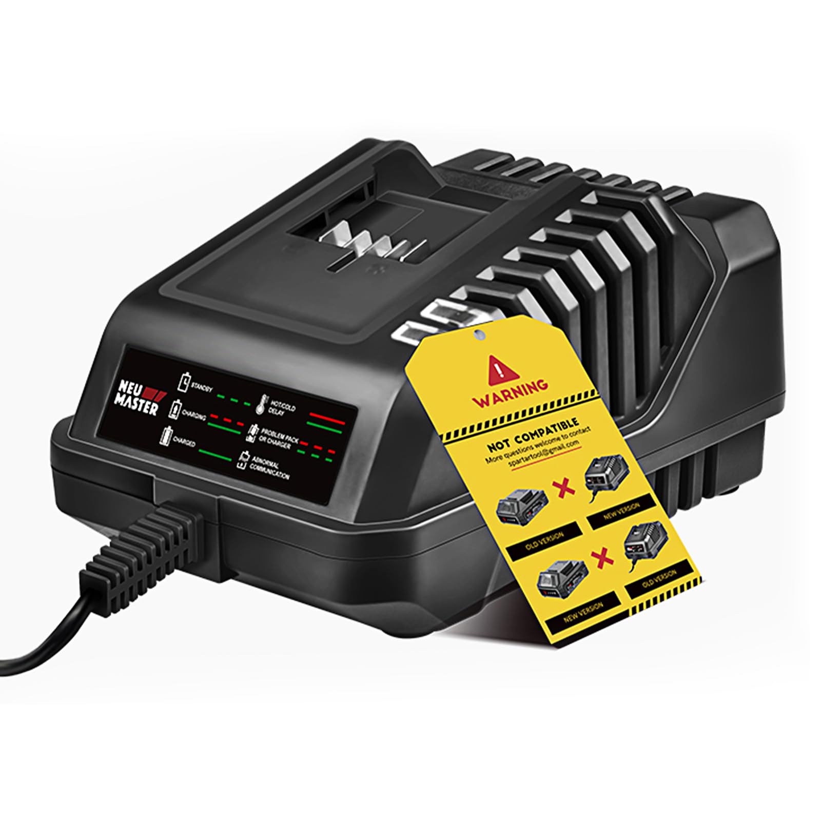 NEU MASTERNew Battery Charger 2.4A Lithium ion Battery Rapid Fast Charger