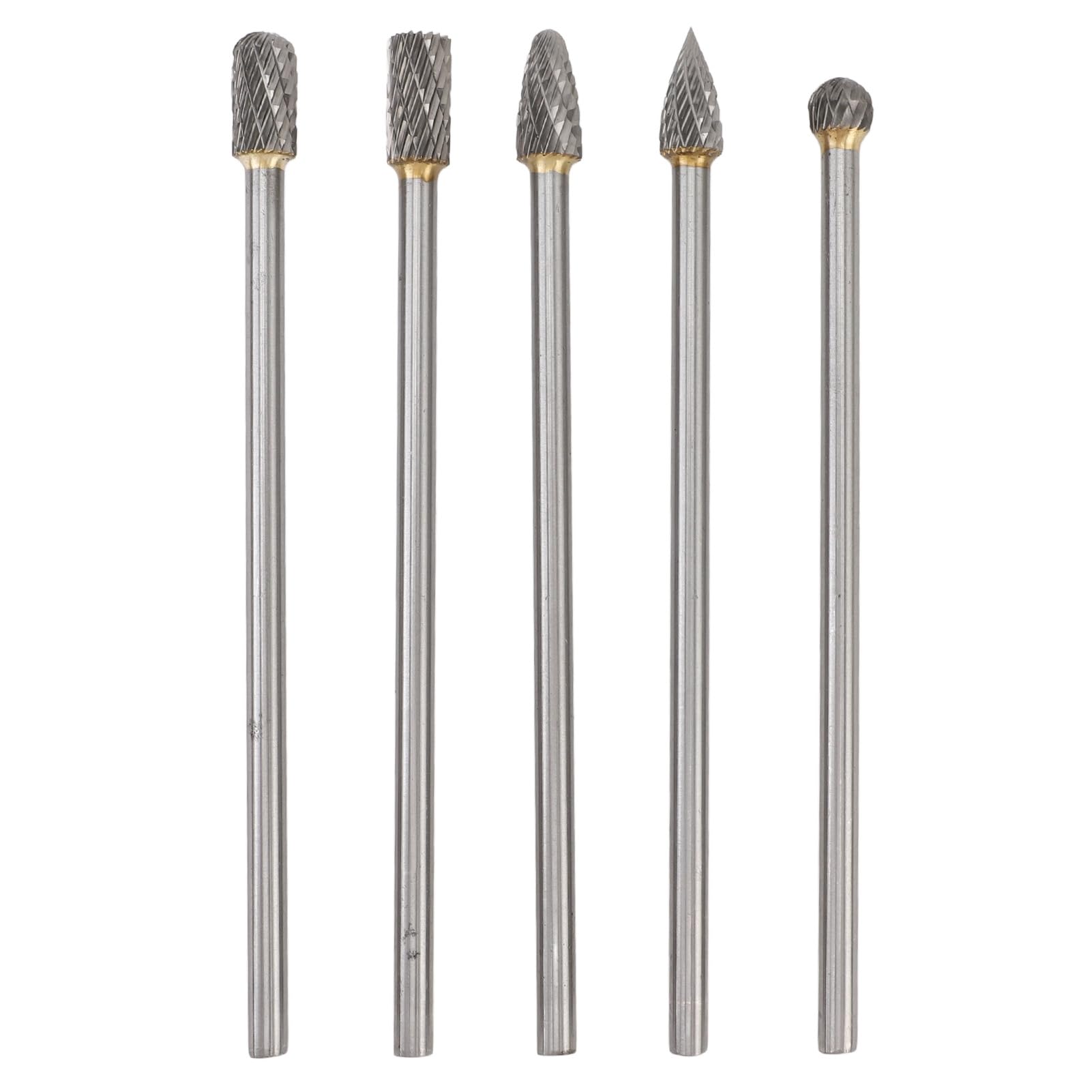 CHICIRIS Wolframstahl-Karbid-Frässtift-Set, 10-teilige Doppelschnitt-Rotationsfeile-Raspel mit 1/8 Schaft, Zum Schleifen von Metall, Holz, Gravieren, Polieren, Schnitzen (6 * 10mm)