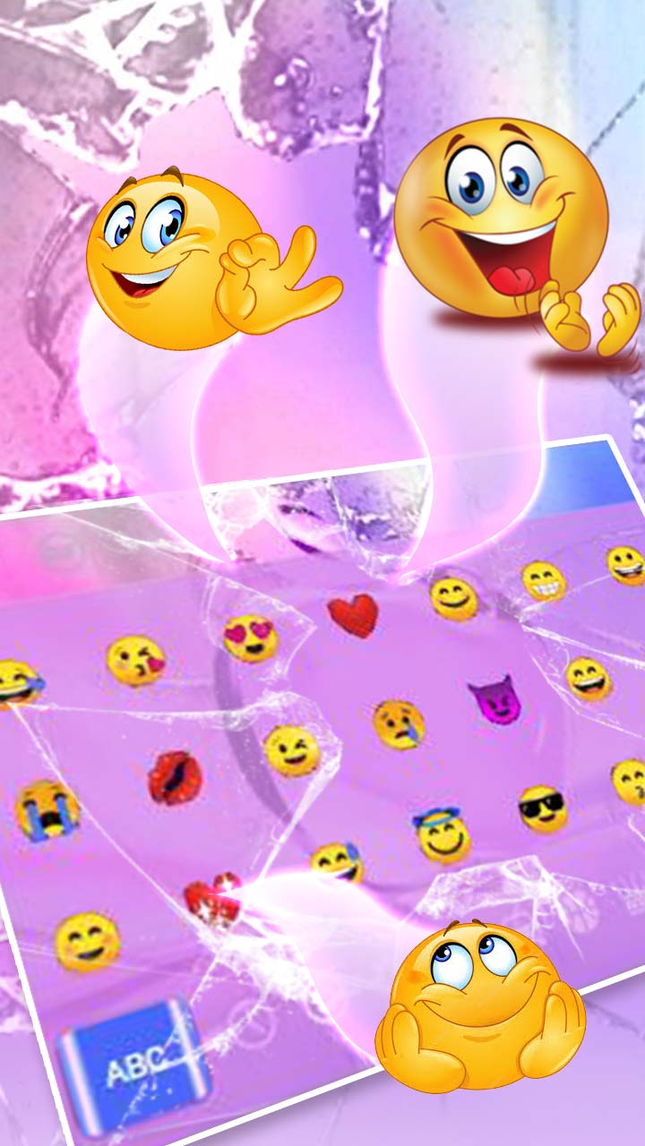 Broken Glass Apple Keyboard for Android