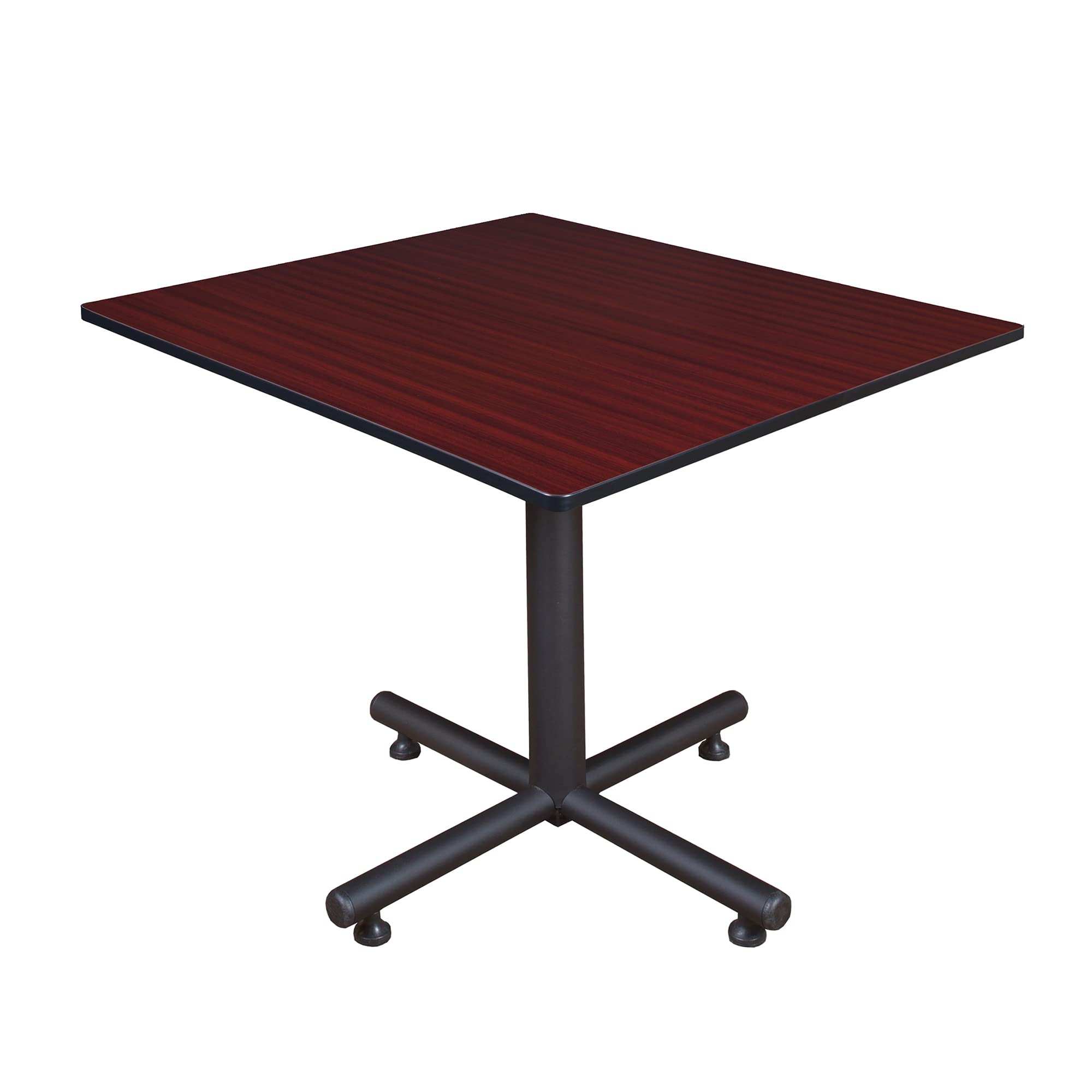 Regency Kobe 48 in. Square X-Base Breakroom Table- Mahogany