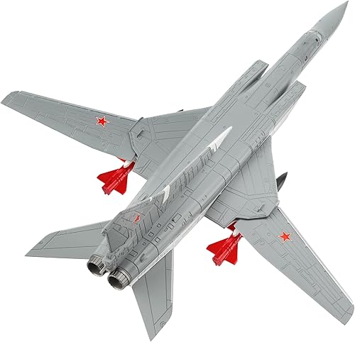 Miniatura 5 de Hanghang 1144 Rusia TU-22M Backfire Fighter Avión Metales Avión Militar Avión Fundido a Presión para Colección o Regalo