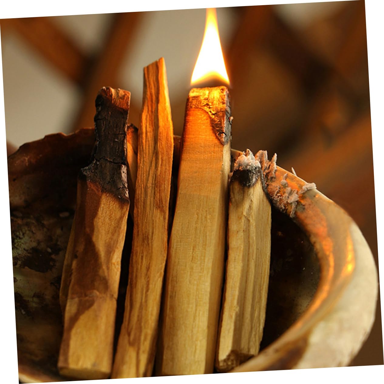Garneck 4 Set Di Bastoncini Di Incenso Naturale Profumati Bastoncini Di Meditazione Purificanti Bastoncini Di Purificazione Dellaria Fogli Di Legno Per Il Relax E Il Sonno 10 Pezzi*4