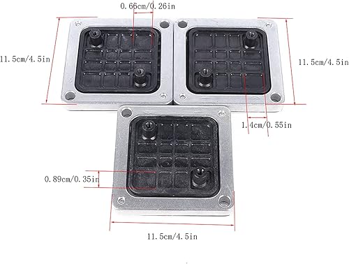 Miniatura 3 de Juego de 3 piezas de cuchillas de repuesto de 14" 38" 12" cortador de verduras comercial Dicer Blade Kit de hoja de acero inoxidable 440C Juego de