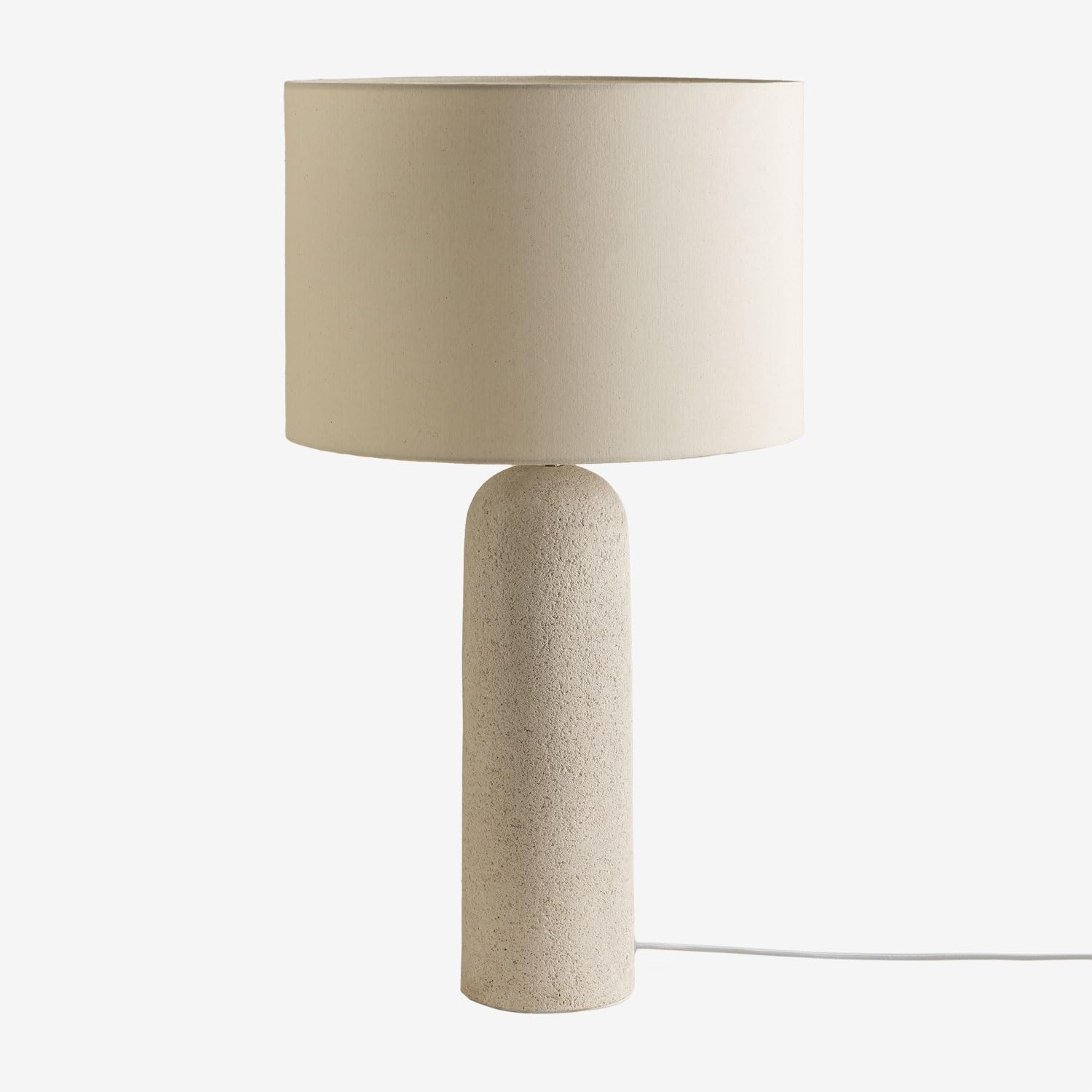 SKLUM Lampe de Table Otile en Lin et Fibre de Verre