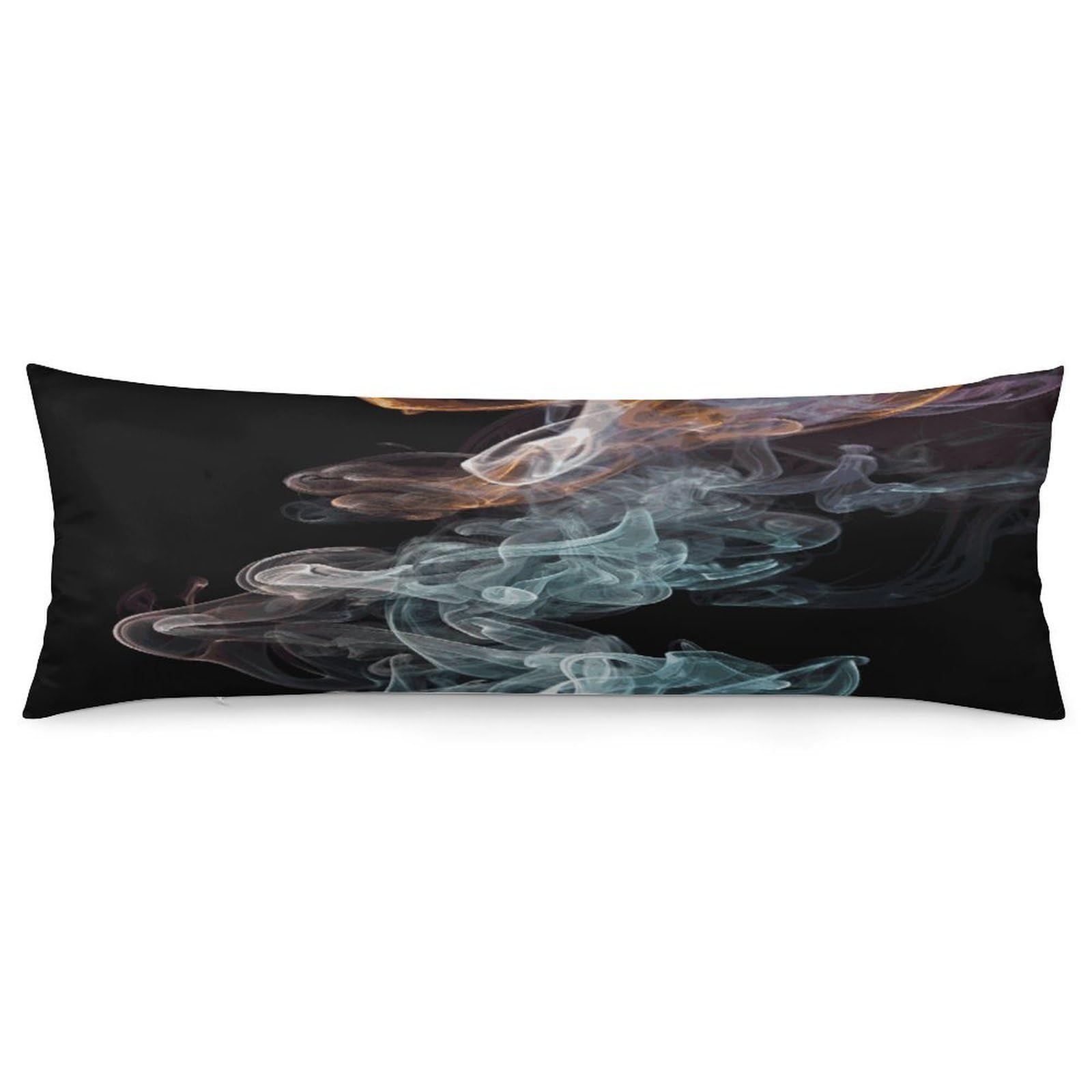 Psychedelic Smoke Pillowcase Decorative Long Body Pillow Case Soft Breathable Body Pillow Cover Modern Large Pillowcase Cute Body Pillow Pillowcases for Bedroom Couch 18.9 X 53 Inch