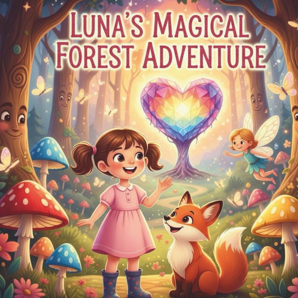 Luna's Magical Forest Adventure: A Whimsical Coloring Story for Dreamers Ages 5–8