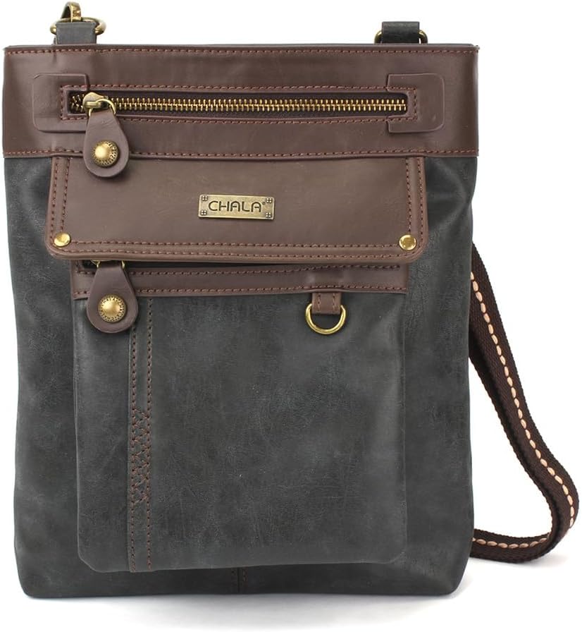 CHALA Gemini Crossbody Womens PU Leather 3 in 1 Shoulder Purse Crossbody Bag with Detachable Strap