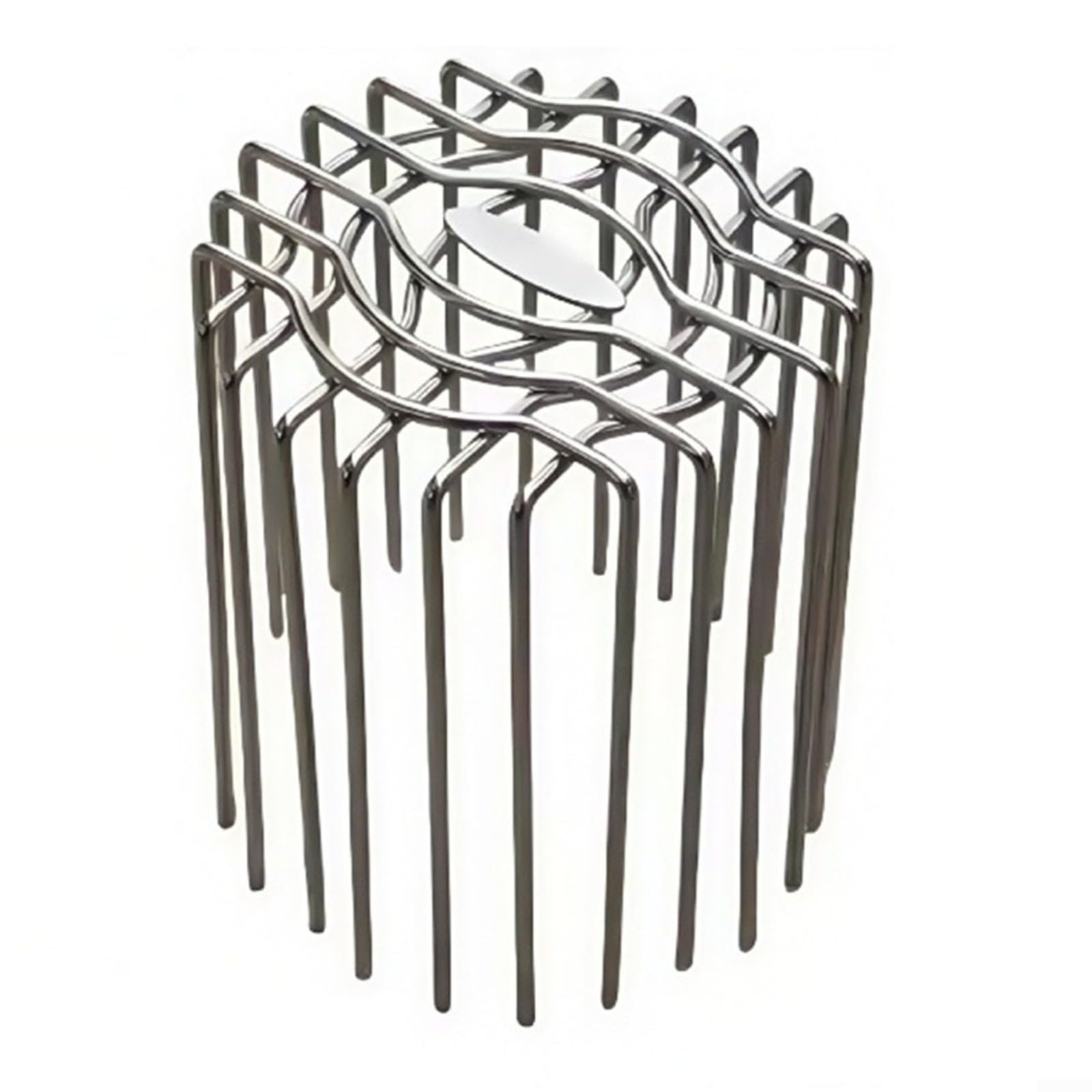 Fauhapyway Drain Outdoor Roof Stainless Steel Round Floor Cover Large Displacement Balcony Drainage Pipe Cap Exhaust (110mm)