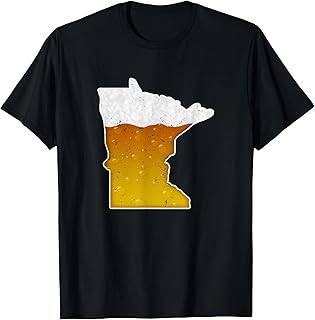 Minnesota Beer Shirt MN Brewmaster Beer Map Drink Local Gift T-Shirt