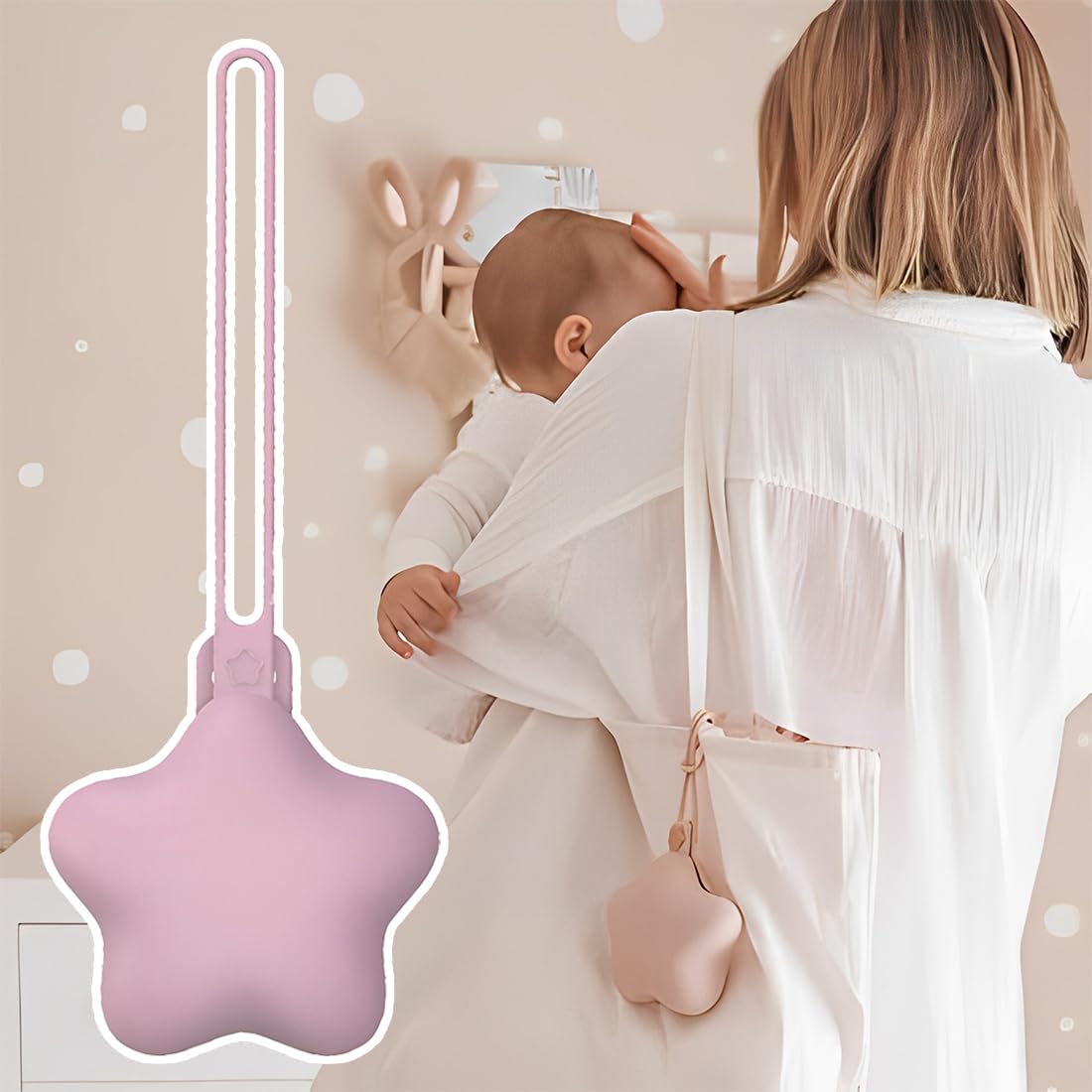 2 Pcs Porta Chupetes Bebe Estuches Para Chupetes Estuches De Viaje Portátiles De Silicona Para Chupetes Sin Bpa Accesorios Universales Lavanda Azul