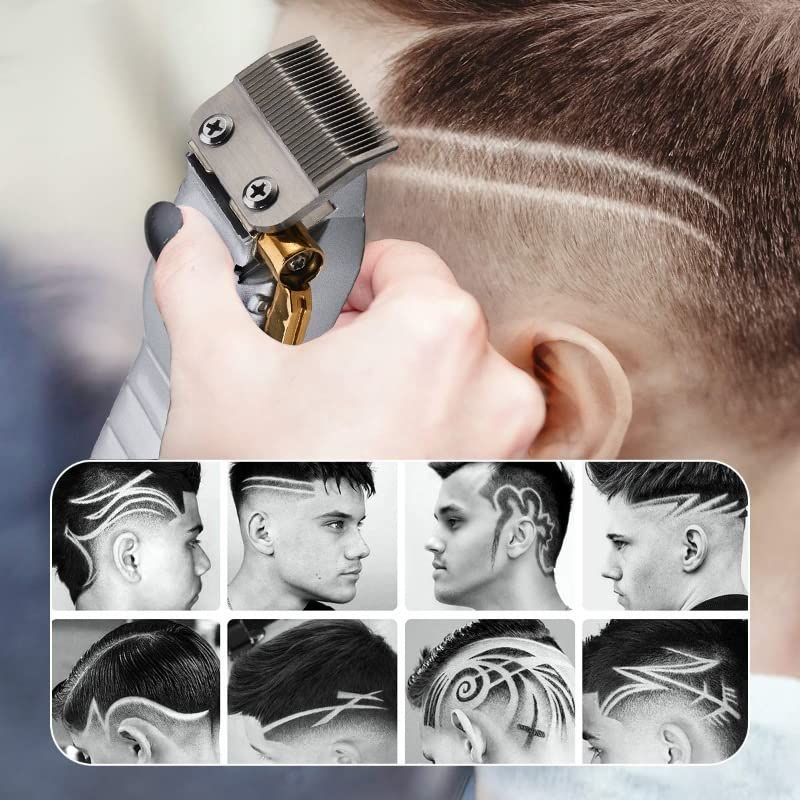 Miniatura 4 de CRIVERS Cortapelos para hombres, cortapelos profesionales, recortadora de pelo recargable para hombres de barbero, máquina de corte de pelo de