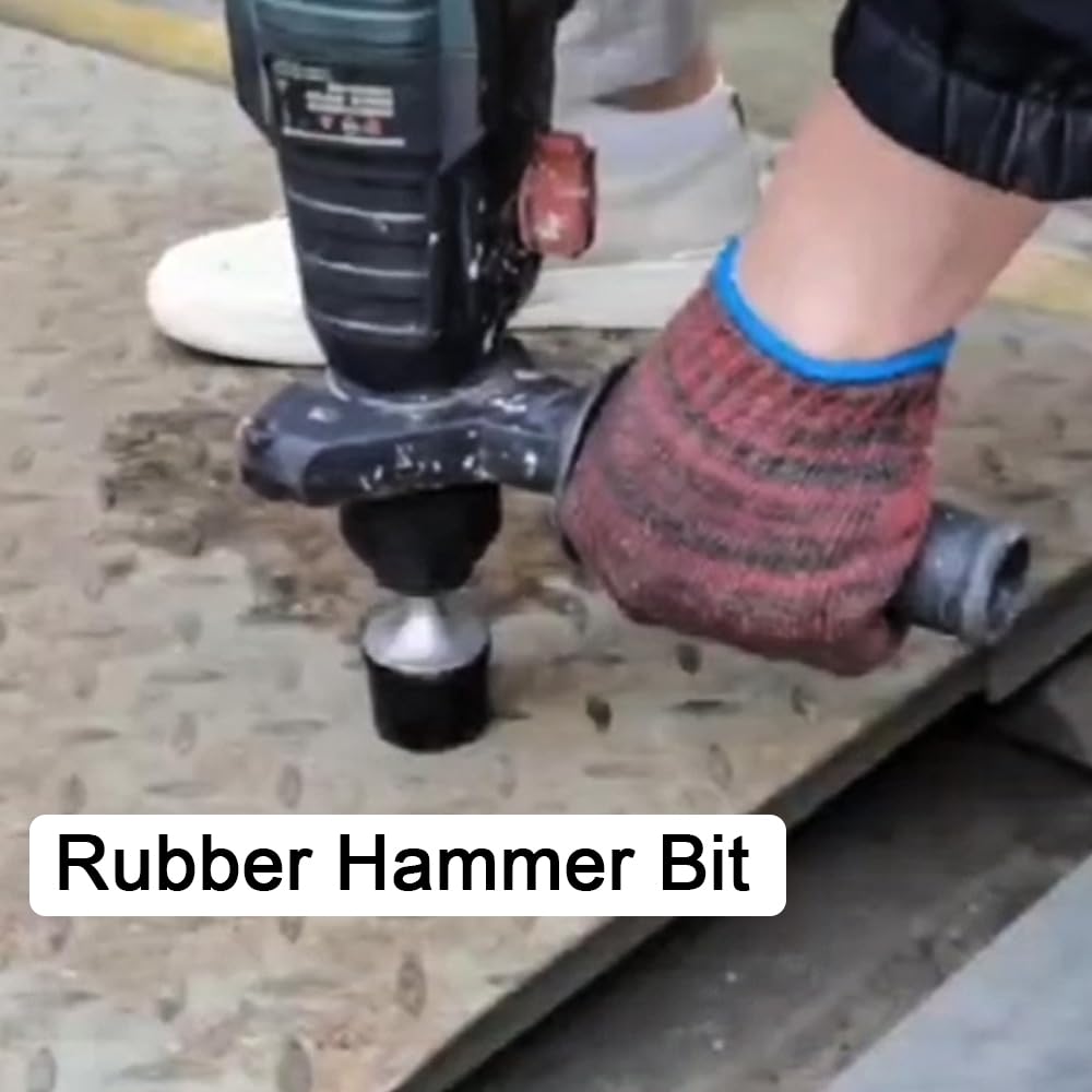 Marteau En Caoutchouc électrique - Tige SDS Plus - Pour Travaux De Carrelage, Tôlerie, Pavés - Tête Ronde 95mm