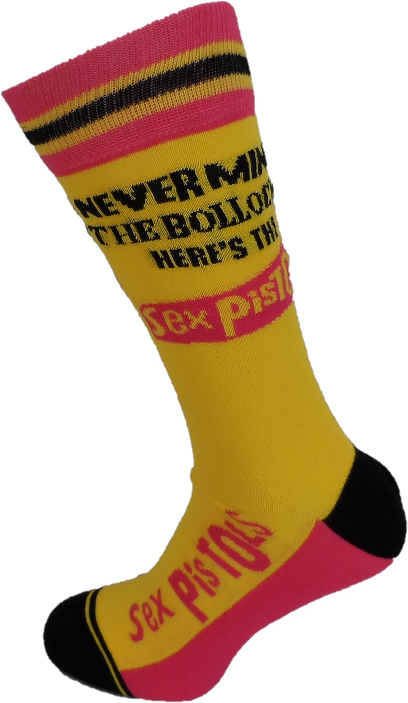 Mazeys Men's Nmtb Mustard Classic Officially Licensed Sex Pistols Socks… (Nmtb Mustard)