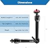 Set NOGA HS9000 con accesorios de cámara con brazo de monitor - Brazo mágico para cámara para cámaras de cine, digitales y DVD - Brazo flexible de construcción resistente con adaptador de liberación rápida 7