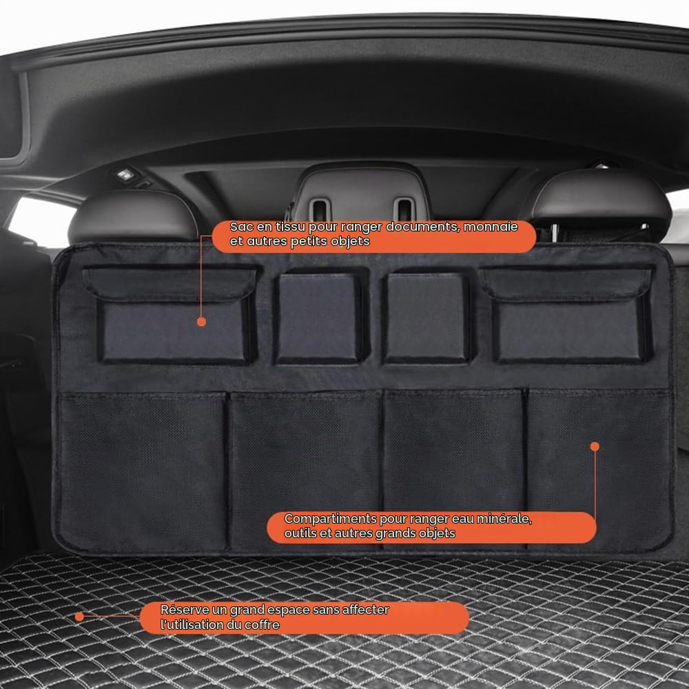 AYBEN Organisateur Coffre Voiture Rangement pour Renault Clio 5 | Clio 4 | Zoe | Captur 2 | Arkana | Kadjar | Megane 4 2019-2022