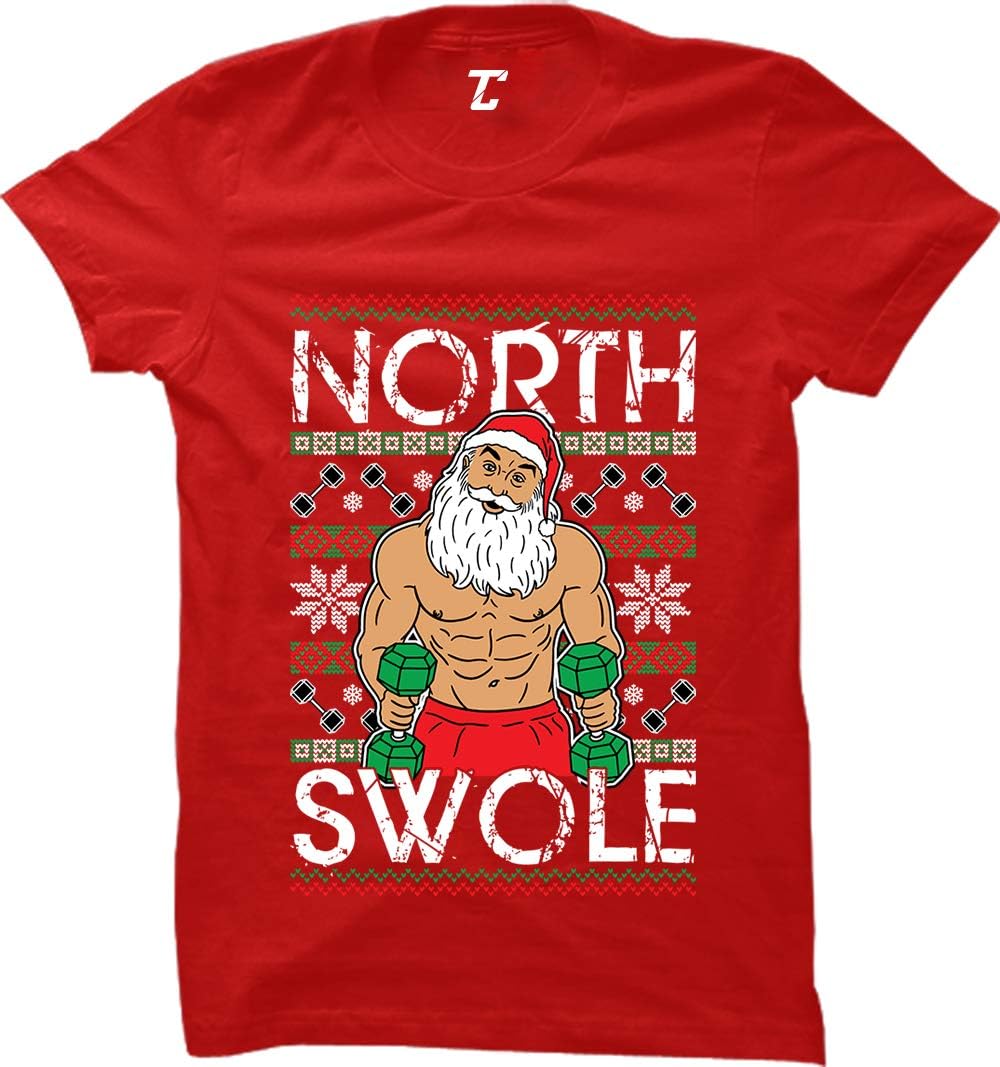North Swole - Pole Ripped Santa Ugly Christmas Women's T-Shirt