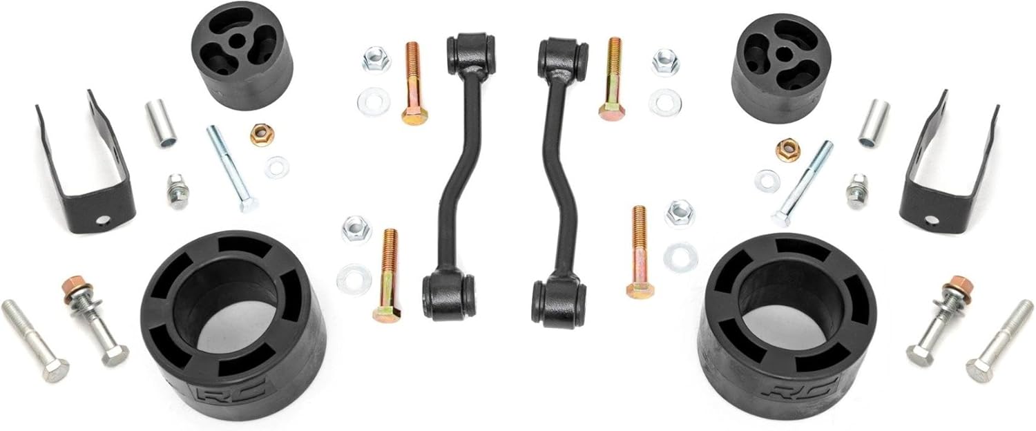 Rough Country 2.5 Inch Leveling Kit for Jeep Gladiator JT (2024-2025) - No Shocks, Fits Up to 35" Tires, Easy Bolt-on Install
