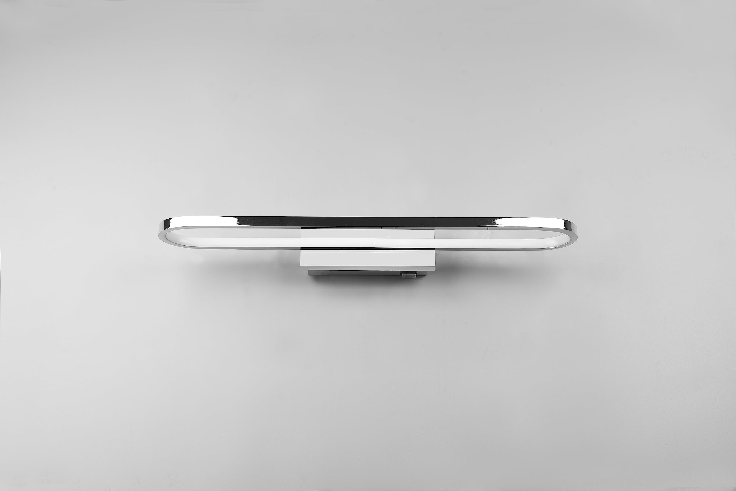 Trio, Aplique, Gianni incl. 1 x LED,SMD,22,0 Watt,3000K,2700 Lm. Cuerpo: Metal, Cromo A:60,0cm, L:15,0cm, A:8,0cm Interruptor,Montaje de la pared,IP44,Fuente de luz no reemplazable