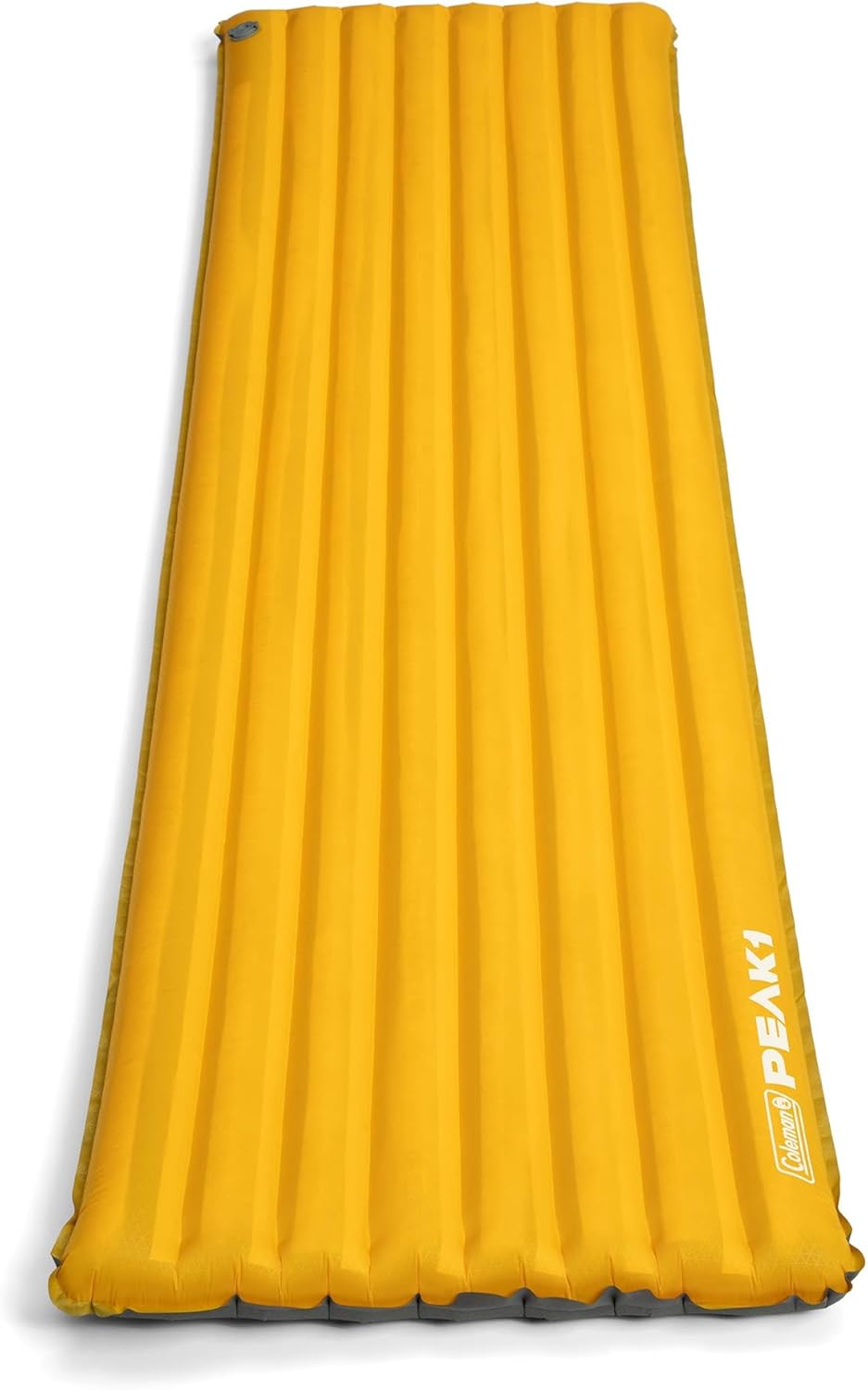 Coleman PEAK1 Sleeping Camp Pad with Built-in Valve System and Carry Bag for excellent for Backpacking, Mountaineering, and Rugged Automobile Tenting, Marigold