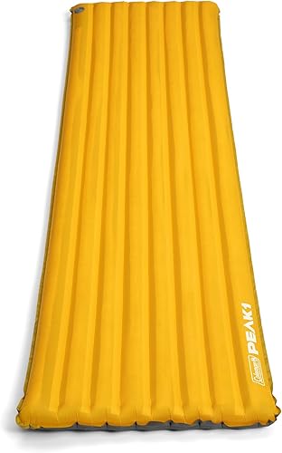 Coleman PEAK1 - Colchoneta para dormir con sistema de válvula integrado y bolsa de transporte ideal para mochileros, senderismo y campamento en