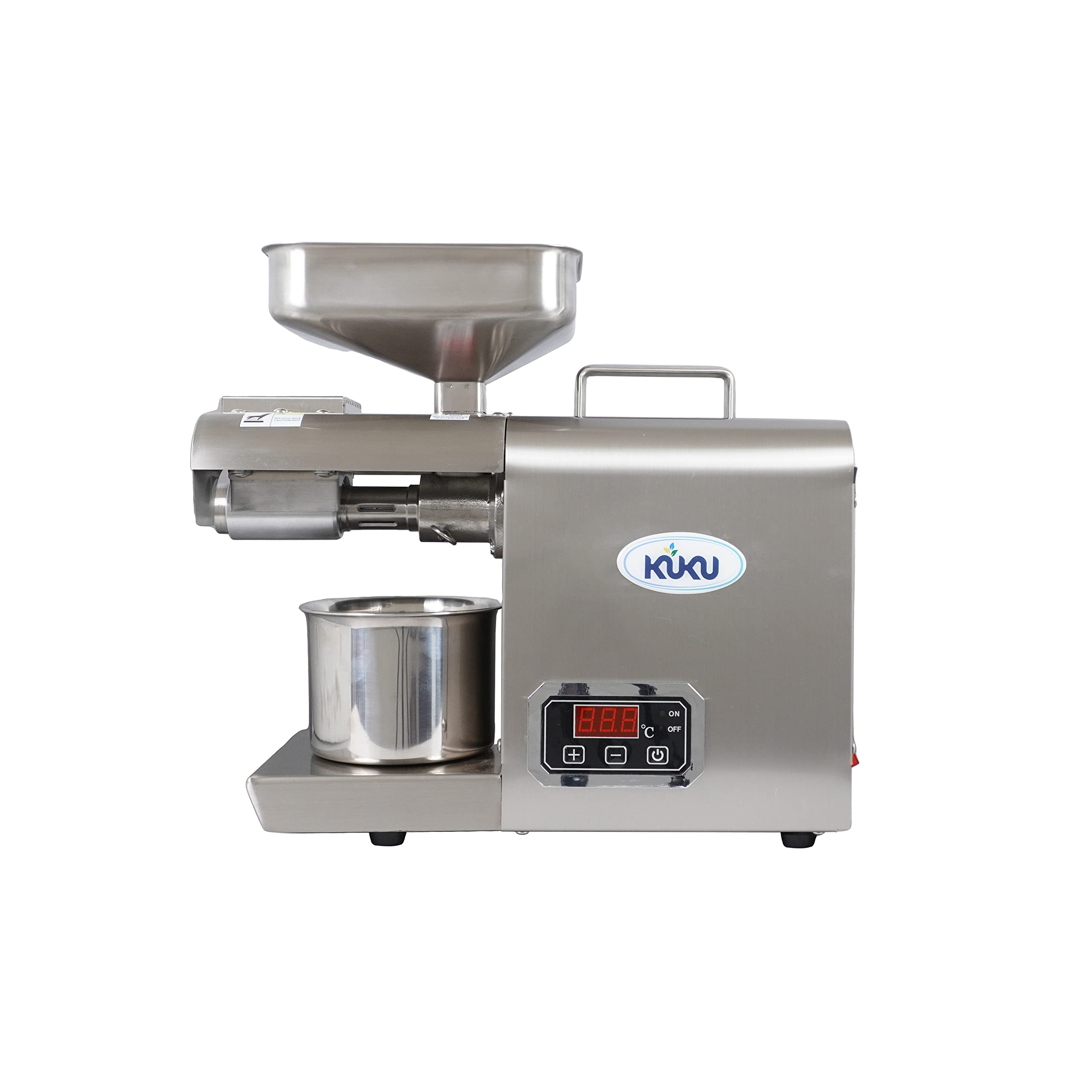 kuku KUKU®Home Essential: 600-Watt Organic Oil Machine - Automatic Extractor with Temperature Controller, Perfect for Coconut, Peanut, Sesame, Soybean, Mustard, Castor, Walnut Oil, and More (Model: TC-02)-picture-11