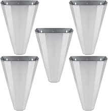 Medium Size Chicken Cone, for Large Layers, Broilers, Roasters, Turkeys Up to 8 Pounds, Flat-Back Poultry Killing Cone, Easy to Clean (5 Pack)