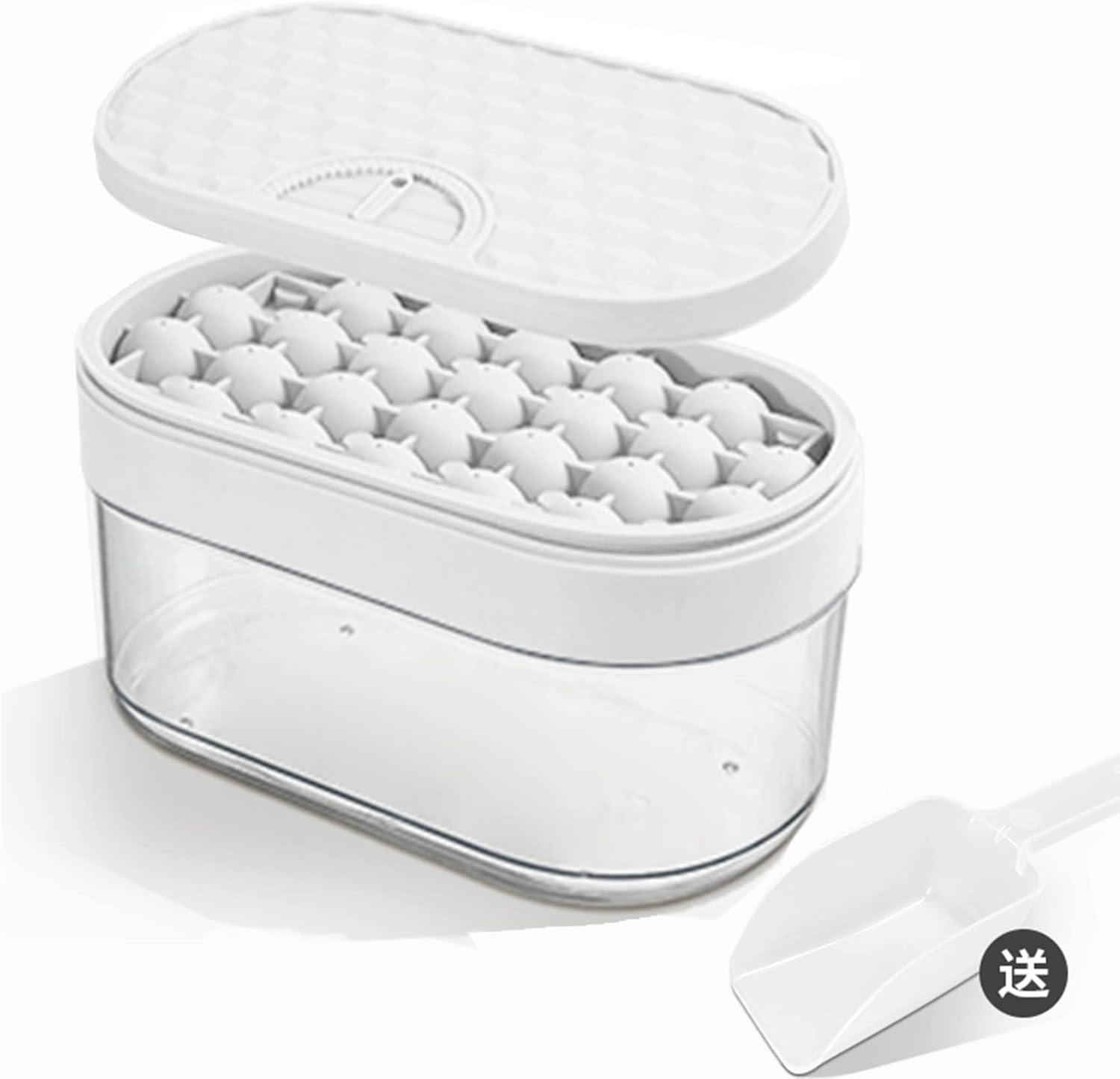 Kireina Ice Cube Trays,EasyRelease Silicone & Flexible Circle Ice Cube