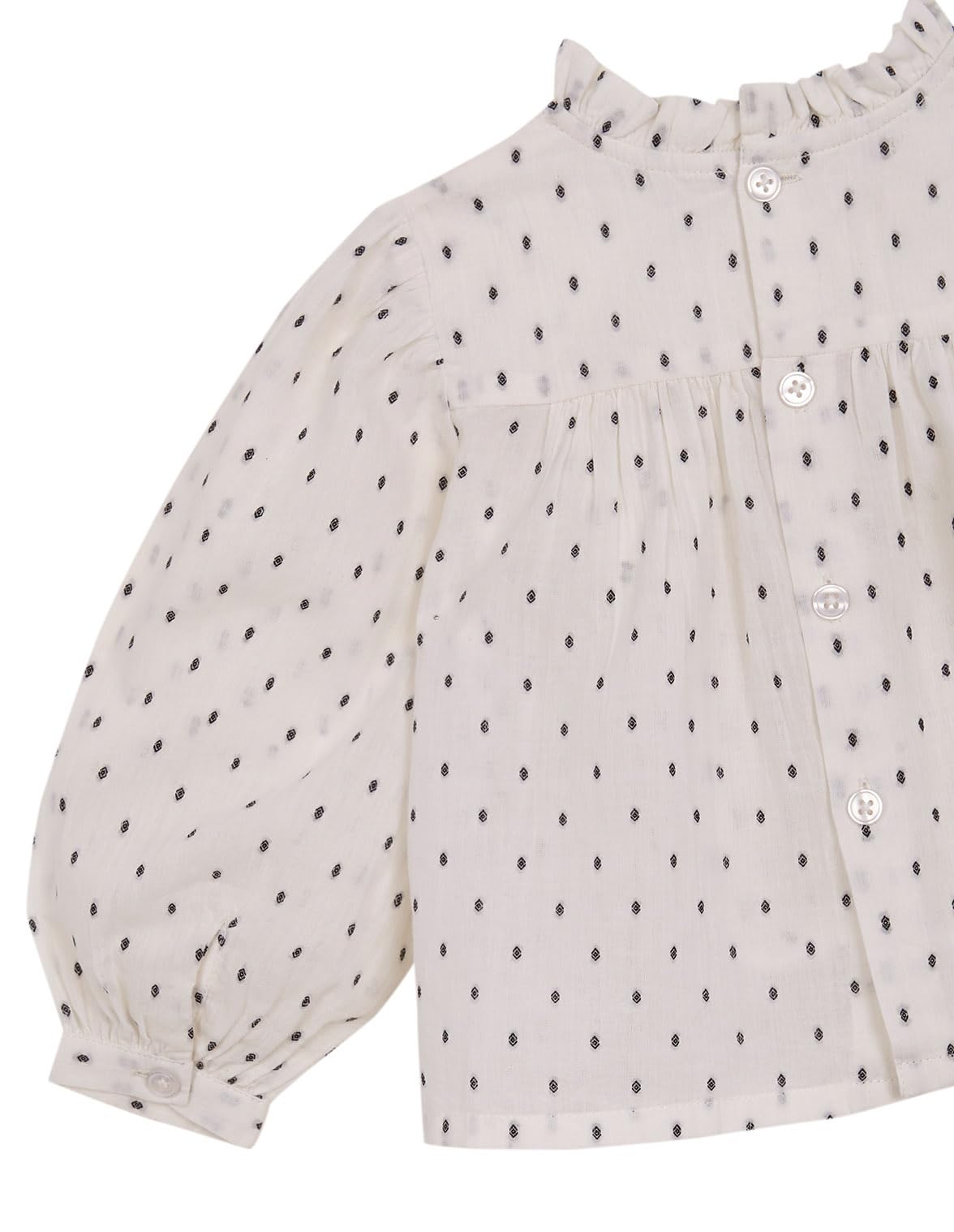 Gocco Blusa de Plumeti Negro Bebés