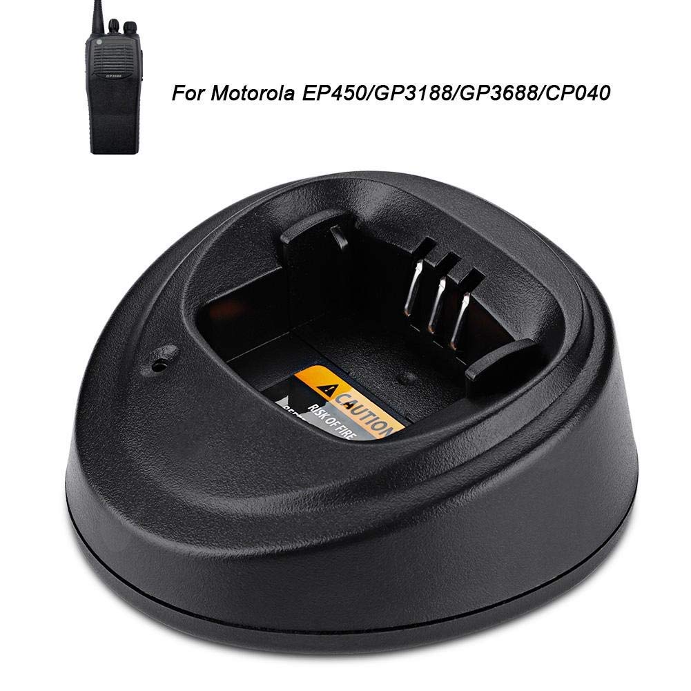 ASHATA Walike Talkie Desktop Chargeur 12V Adaptateur Secteur pour DP1400 / DEP450 / EP450 / GP3188 / GP368 / GP3688 / CP040 / CP140 / CP180 / CP150 / CP200 / PR400 / CP200 / CP040 /