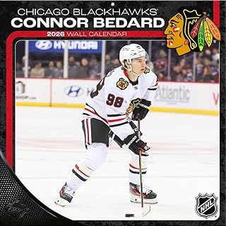 Chicago Blackhawks Connor Bedard 2026 12X12 Player Wall Calendar (26998012239)