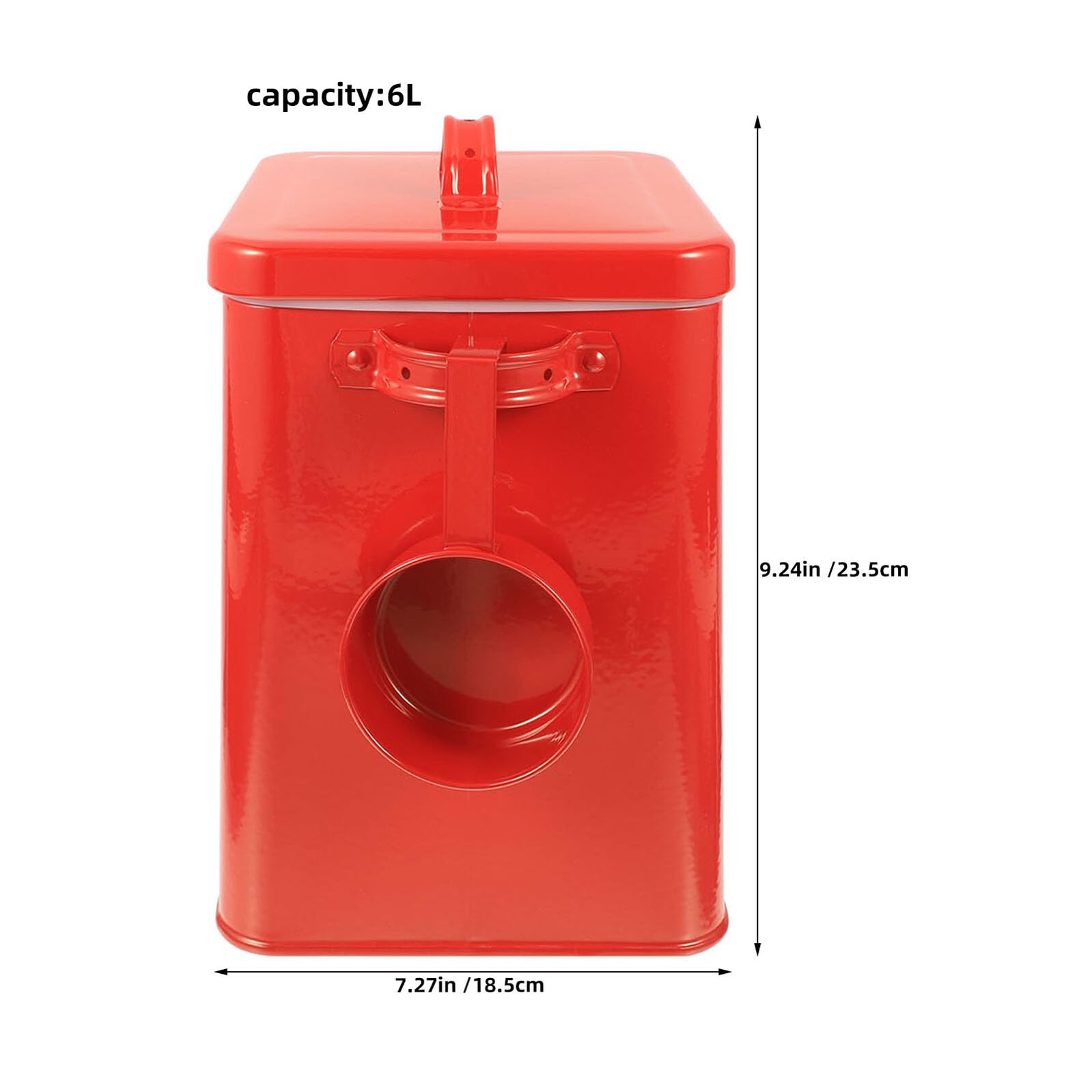 KOMBIUDA Contenitore Ermetico per Alimenti Secchi 6l con Paletta, Organizer per Cibo per Cani e Gatti, Barattolo per Snack per Animali Domestici da Cucina e Viaggio, con Chiusura Sicura