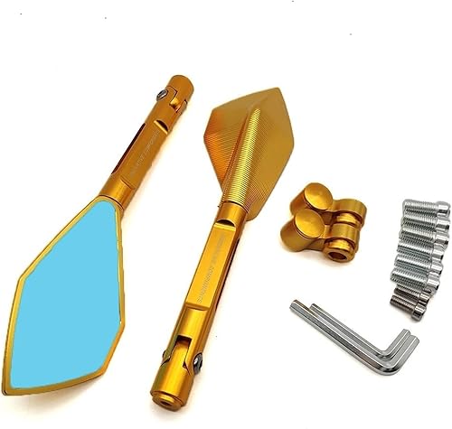 Miniatura 6 de Espejo de la motocicleta Espejos CNC aluminio motocicleta manillar retrovisor espejos azul para BMW S1000RR S1000XR S1000r Gs 1200 F 650 700 Gs