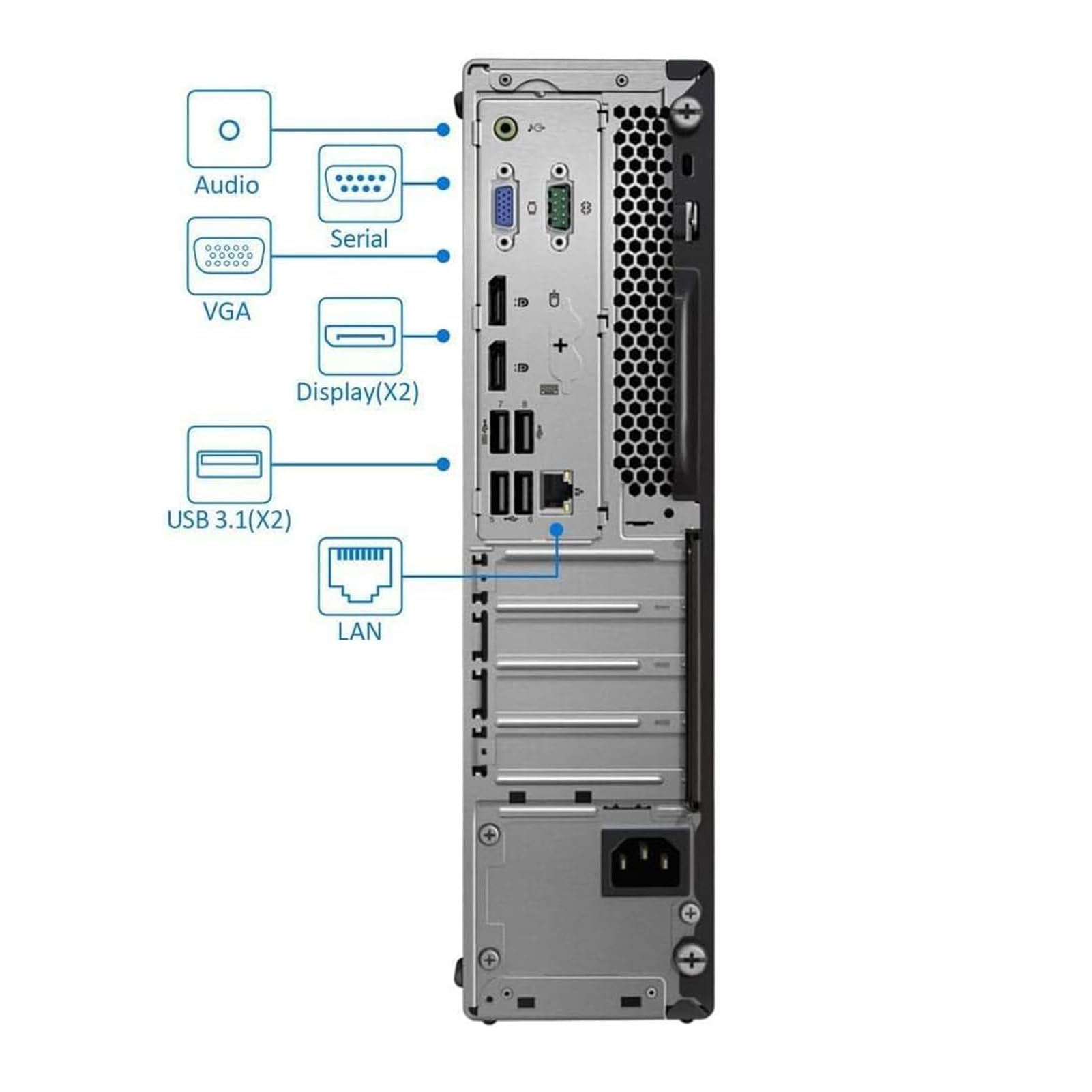 Amazon.com: Lenovo ThinkCentre M720S SFF PC Desktop, Intel i3-8100