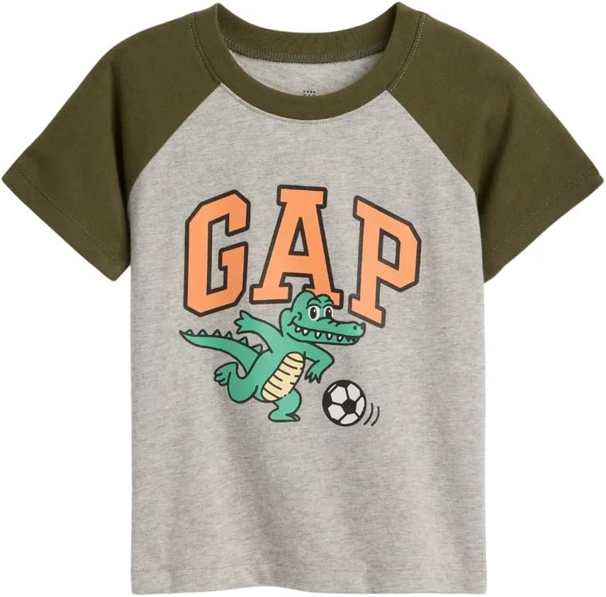 Gap Baby Boys' Short Sleeve Raglan Logo Tee