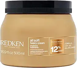 Redken Máscara de Tratamento All Soft Heavy Cream |Tratamento Anti-frizz Para Cabelos Secos e Opacos | Promove Hidratação Profunda | Com Óleo de Argan