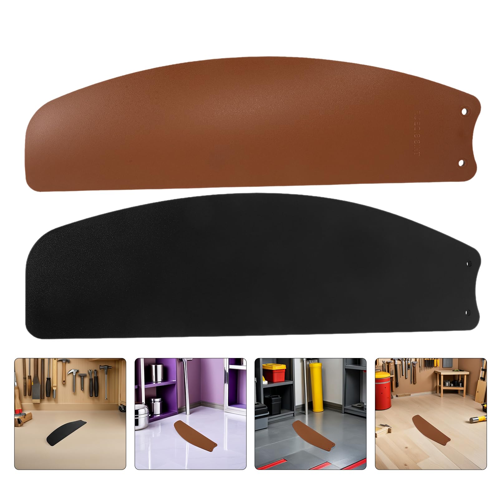 Tofficu Aspas de Ventilador de Repuesto de Plástico 40 Pulgadas, Juego de 5 Piezas (2 Negro Arena 3 Amarillo Arena), Resistentes Intemperie para Ventiladores de Techo Interiores