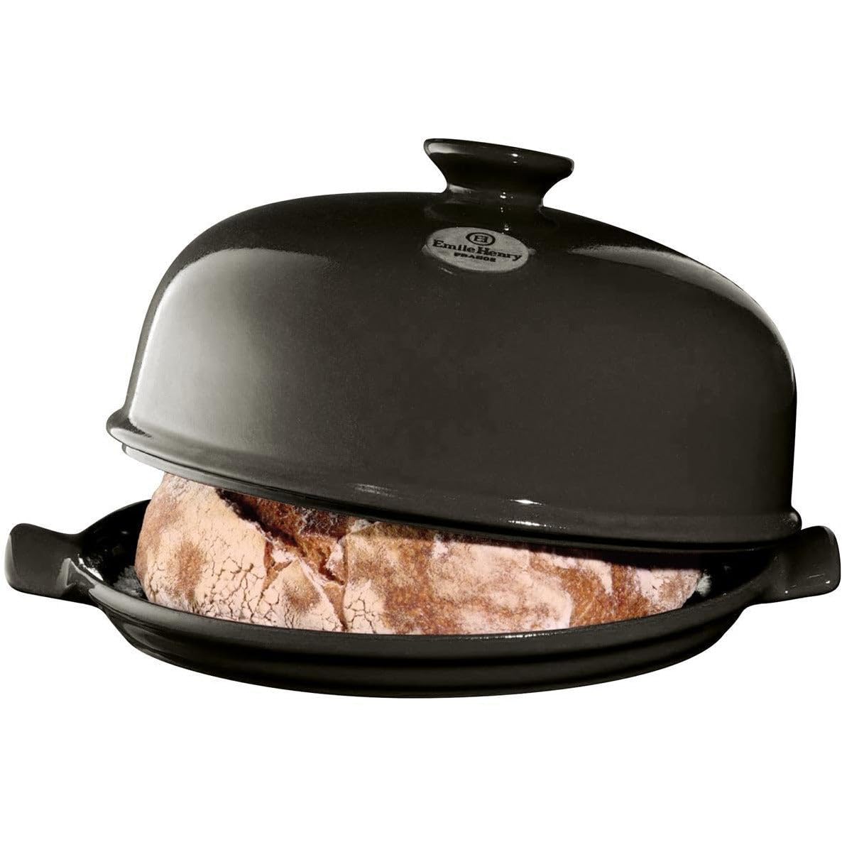 Emile HenryBread Cloche, Ceramic, Charcoal, 28.5x28.5x16.5 cm