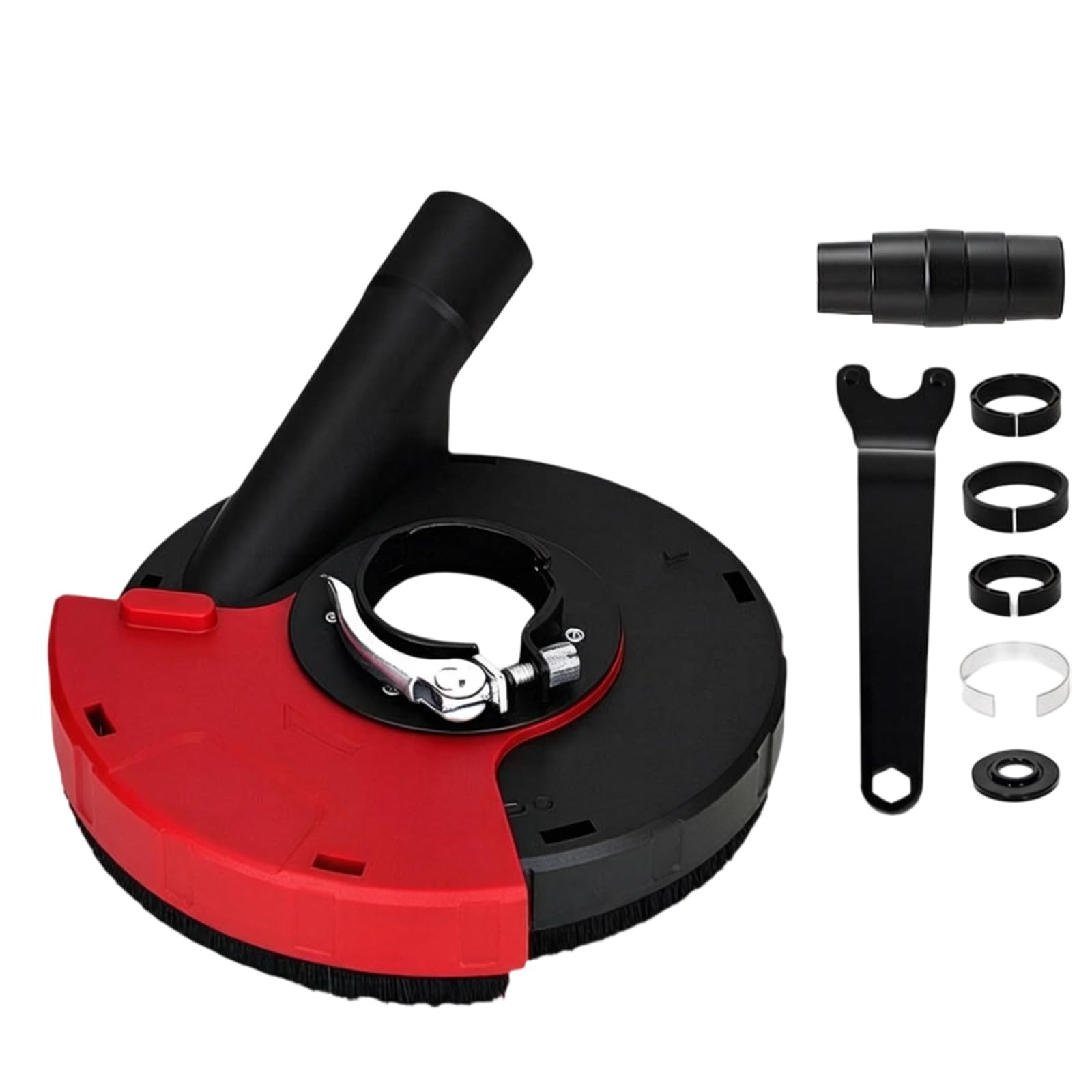 Zxfdsfdbnm A Grinding Debris Shroud For Grinder Work With Quick Clamp Buckle, Rotating Side Cover Nd Dapter Set For Cleanup Grinder Debris Shroud Grinding Cleanup Quick Clamp Buckle Cover Rotatable Side Workshop